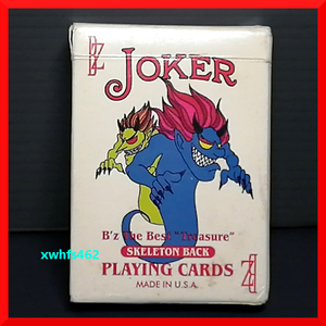 即決美品 非売品 B'z トランプ JOKER B'z The Best Treasure SKELETONBACK PLAYING CARDS poker bee bicycle Made in USA zak