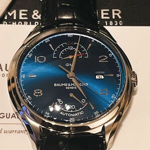 最後の1本 定価55万円 BAUME&MERCIER 裏スケ ボーム&メルシエ Clifton GMT 自動巻き オートマチック ボーム クリフトン