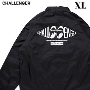 XL 新品【CHALLENGER x MOON Equipped COACH JACKET CLG-MOON 023-013 BLACK ムーンアイズ チャレンジャー コーチジャケット】