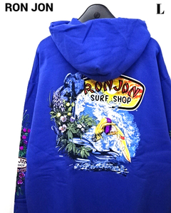 L 未使用【RON JON パーカー Blue ロンジョン パーカー ブルー RON JON SURF SHOP レア 90's 90s USA OLD VINTAGE オールド ヴィンテージ】