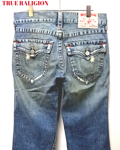 30【TRUE RELIGION JOEY FLARE JEANS トゥルーレリジョン JOEY フレアジーンズ デニムパンツ】