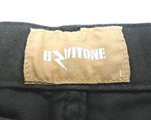 L【BRAITONE SIDE LINE PANTS Khaki Gray ブライトン パンツ サイドラインパンツ ペイントライン カーキ グレー オールド 古着】_画像7