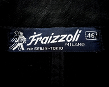 46【フライツォーリ Fraizzoli テーラードジャケット 3B JACKET Black コットン ジャケット 聖林公司 イタリア製 MADE IN ITALY】_画像6