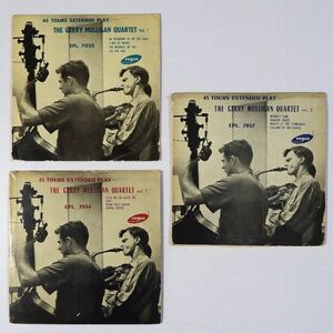 ★Gerry Mulligan Quartet/Chet Baker★Vol. 1/2/3 フランスVOGUE EPL 7033/34/37 (mono) 廃盤EP 3枚セット !!!