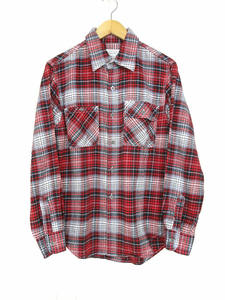 リーバイス Levi's シャツ ネルシャツ コットン チェック 60563-0002 レッド ブラック ホワイト size M メンズ