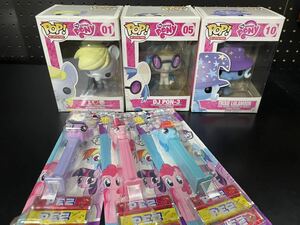 【レア国内未発売品】マイリトルポニー Popフィギュアセット PEZ My Little Pony G4 トワイライト プリンセス レインボーダッシュ アメコミ