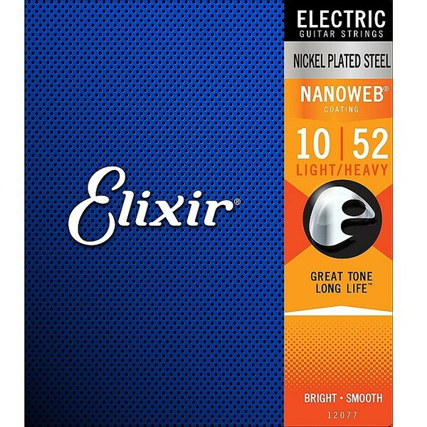 Elixir Nanoweb #12077 Light Heavy 010-052 エリクサー コーティング弦 エレキギター弦