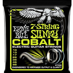 7 string for ERNIE BALL #2728 Cobalt Regular Slinky 010-056 Ernie Ball electric guitar string 