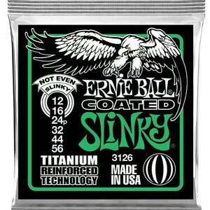 ERNIE BALL #3126 Coated Not Even Slinky 012-056 Ernie Ball coating string electric guitar string 