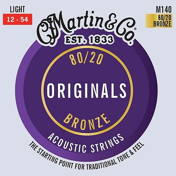 Martin Original M140 Light 012-054 80/20 Bronze マーチン アコギ弦