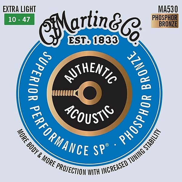 Martin MA530 Superior Performance Extra Light 010-047 Phosphor Bronze マーチン アコギ弦