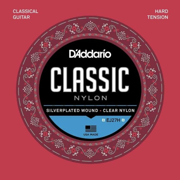 D'Addario EJ27H Student Classics Silver/Clear Hard ダダリオ クラシック弦