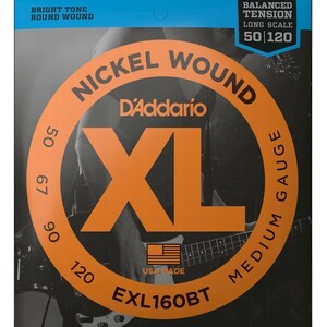 D'Addario EXL160BT Balanced Tension Nickel Wound 050-120 Long Scale ダダリオ ベース弦