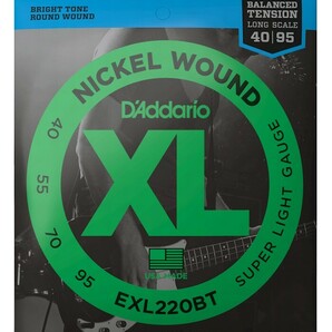 D'Addario EXL220BT Balanced Tension Nickel Wound 040-095 Long Scale ダダリオ ベース弦
