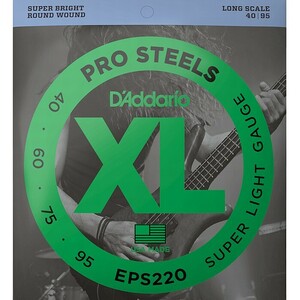 D'Addario EPS220 Pro Steels 040-095 Long Scale ダダリオ ベース弦