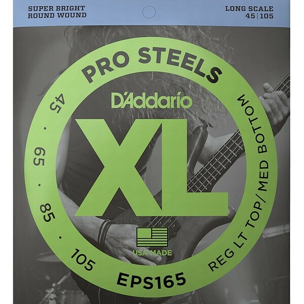 D'Addario EPS165 Pro Steels 045-105 Long Scale ダダリオ ベース弦