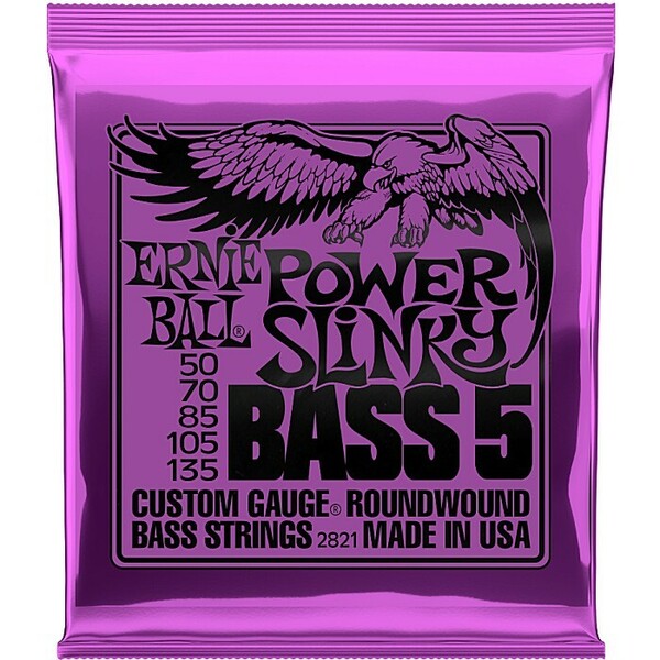 5弦用 ERNIE BALL #2821 Power Slinky Bass5 050-135 アーニーボール ベース弦