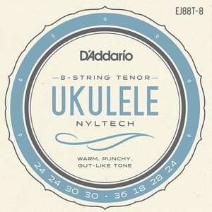 D'Addario EJ88T-8 Nyletech Tenor ダダリオ ウクレレ弦 テナー 8弦用