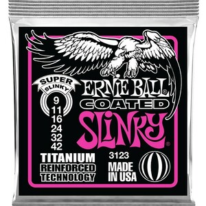 ERNIE BALL #3123 Coated Super Slinky 009-042 アーニーボール コーティング弦 エレキギター弦