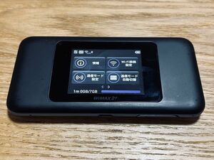 IMEI判定〇 専用ケース付属 UQ WiMAX 2+ HUAWEI Speed Wi-Fi NEXT W06 ブラックｘブルー