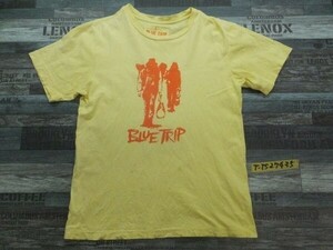 BLUE TRIP EDWIN エドウィン メンズ プリント 半袖Tシャツ L 黄色