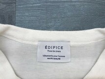 EDIFICE エディフィス メンズ クルーネック 胸ポケット付き 半袖Tシャツ 46 白_画像2