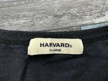 HARVARD ハーバード メンズ ロゴナンバープリント ロンT 長袖Tシャツ 大きいサイズ XL ネイビー_画像2