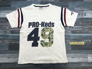 PRO-KEDS プロケッズ メンズ 49プリント 半袖Tシャツ M オフホワイト