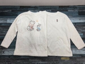 UNIQLO ユニクロ × DISNEY ディズニー レディース 起毛・フリース ルームウェア上のみ 2点セット プーさん・ミニー M 白