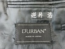 D'URBAN ダーバン メンズ サイドベンツ 日本製 テーラードジャケット 秋冬 100BB5 黒グレー_画像2