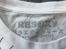 RESOXY バラエティシリーズ レディース 総柄 なんにもしたくなーい プリント 半袖Tシャツ L 白 ポリエステル綿_画像2