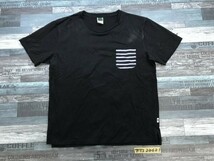 BASE CONTROL (株)ワールド メンズ 胸ポケット 切替 半袖Tシャツ 04 黒_画像1