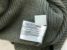 UNIQLO ユニクロ レディース サイドライン入り ニットセーター M カーキ_画像3