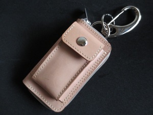  hand made key case smart key go in attaching cow leather unbleached cloth leather 