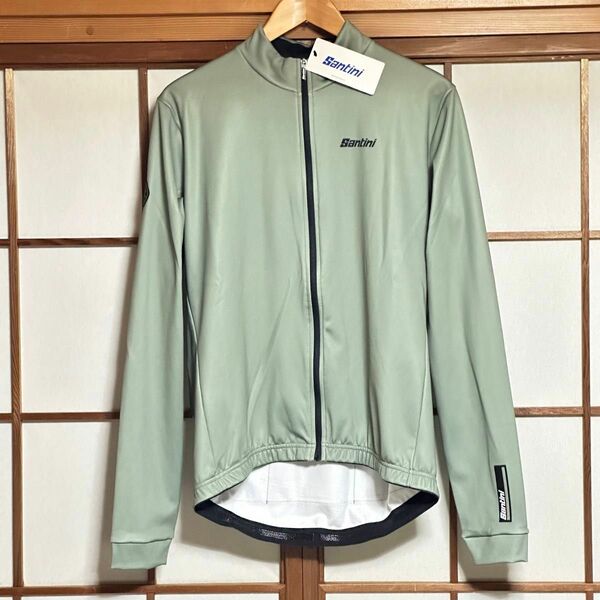 新品★SANTINI Gravel Long Sleeve Jersey Dark Green 2XL サンチーニ