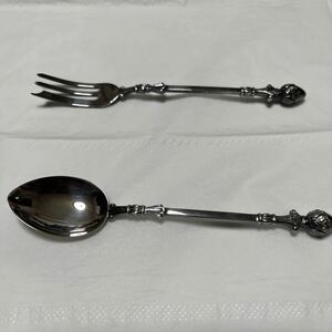 Christoph widmann Chris tofwido man deco la Classics Pooh n Fork silver antique cutlery 