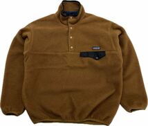 patagonia ☆ スナップT フリース ジャケット ブラウン M アウトドア キャンプ ヘビロテ ビンテージ 00s 秋冬 人気 古着 パタゴニア■H287_画像2