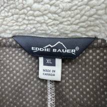 Eddie Bauer ☆ カナダ製 ボア フリースベスト オフホワイト XL 秋冬 アウトドア アメカジ キャンプ 古着 人気 エディーバウアー■BK124_画像5