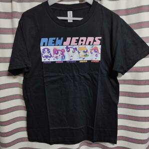 【新品/送料無料】NewJeans/ニュージーンズ 両面プリントTシャツ K-POP パワーパフガールズ Powerpuff Girls TWICE IVEの画像2