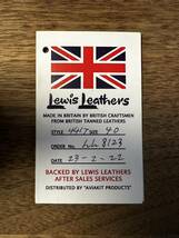 ルイスレザー　サイクロン　ベジカウ　ベジタブルタンニン　カウハイド　lewis leathers サイズ　40 441t40 ライダース ジャケット _画像10