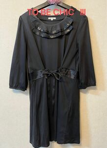 TO BE CHIC Ⅲ チュニック　トップス　ワンピース　カットソー 長袖ワンピース