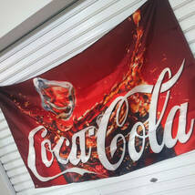 コカコーラ フラッグ P211 アメリカン雑貨 クラシック レトロ 旗 ポスター 壁面装飾 ノベルティーグッズ サインボード ブリキ看板 コーク_画像9