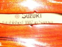 □SUZUKI スズキ バイオリン 230 Size 1/10 Anno 2005 キッズ用 分数サイズ 全長約40cm セミハードケース 等 付属品付 A-2-25 @100□_画像7