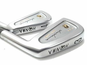 ◇2本セット HONMA ホンマ LB-737 CAVITY TOUR 黒モグラ 3番 4番 スチールシャフト Dynamic Gold R400 アイアン まとめ 0216B1 @140◇