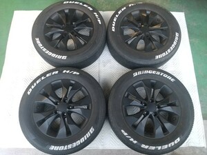 中古　純正　ホンダ　CR-V　つや消し　ブラック　アルミ　ホイール　タイヤ　4本　225/65R17　17インチ　2011年製　黒　CR　V　艶消し