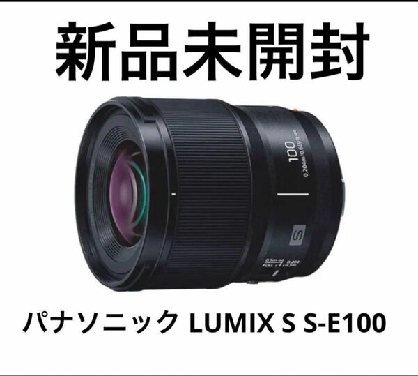 未開封　パナソニック LUMIX S 100mm F2.8 MACRO S-E100 デジタル一眼カメラ用交換レンズ　単焦点レンズ