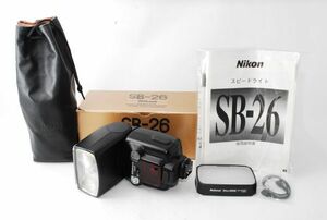 ★極上品★ ニコン NIKON SB-26 SPEEDLIGHT スレーブ機能搭載 ★元箱付き★ スピードライト フラッシュ ストロボ #F73050-050