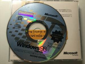 Windows98 Upgrade →→ Windows98SE @プロダクトキー付き@ Windows98 Second Edition 製品版 PC/AT互換機、PC-9800シリーズ両対応