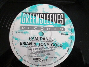 BRIAN, TONY GOLD 12！RAM DANCE, BUNNY WAILER, 殺★KILLチューン, 美盤