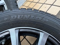 165/65R15 DUNLOP WM01 社外アルミ 4本 タフト ハスラー ソリオ 他 4.5J +45 4H 100 15インチホイールスタッドレス_画像2